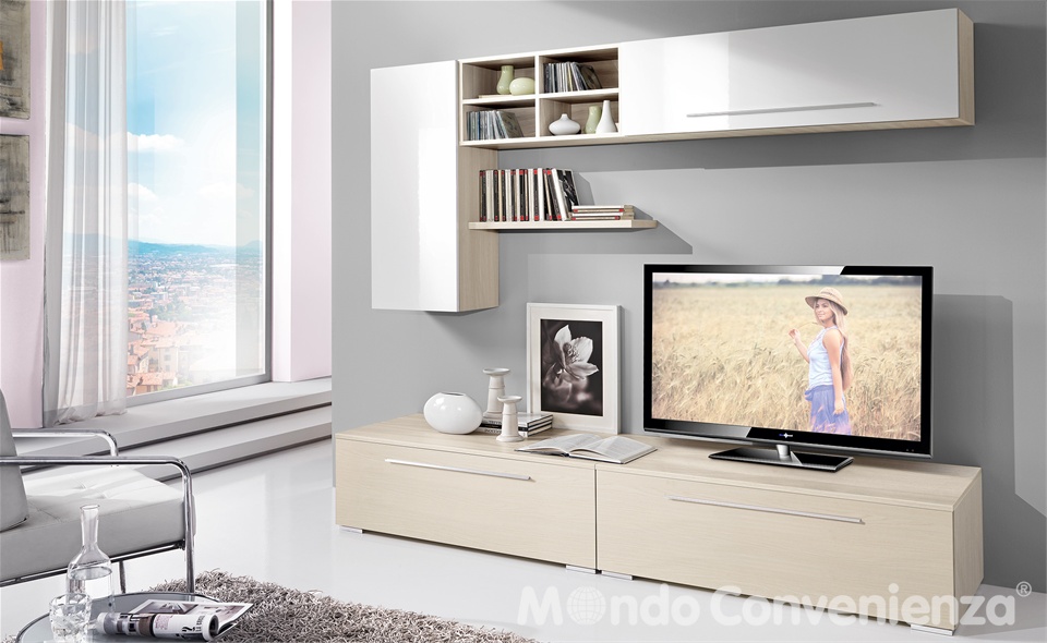 Soggiorno moderno angolare: soggiorno moderno libreria living ... Poltroncine mondo convenienza prezzo