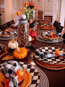 decorazioni halloween 2014 tavola apparecchiata