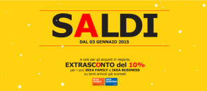 Saldi Ikea 2015 gennaio volantino